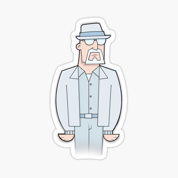 "Mr White Undercover ^^" Sticker for Sale by Undercover Redbubble