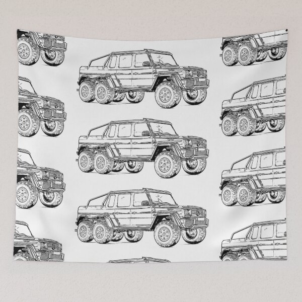 Item preview, G63 6X6 Truck Wireframe designed and sold by Auto-Prints.