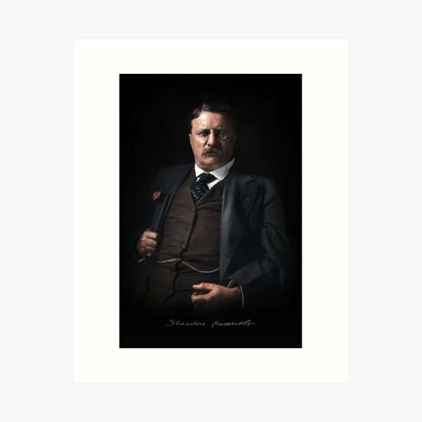 Item preview, Portrait of President Theodore Roosevelt, 1907 colorized designed and sold by KAI-Studio.