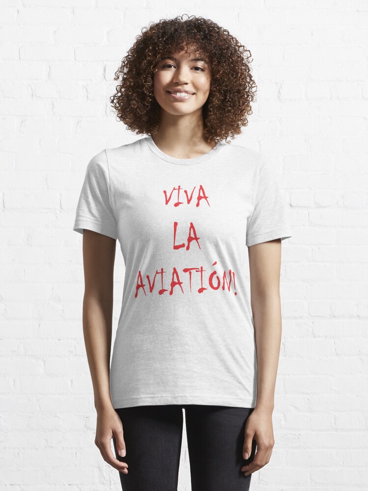 Alternate view of Model 32 - Viva La Aviation Essential T-Shirt