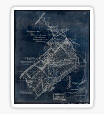 267 Topographic map of the Vesuvius Furnace Iron Estate Rockbridge Co Va 8 000 acres Inverted Sticker