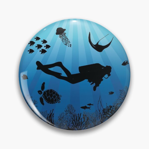 Item preview, Same Planet Different World Deep Water Diving designed and sold by TheInkElephant.