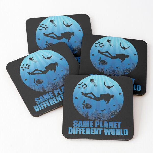 Item preview, Same Planet Different World Deep Water Diving designed and sold by TheInkElephant.