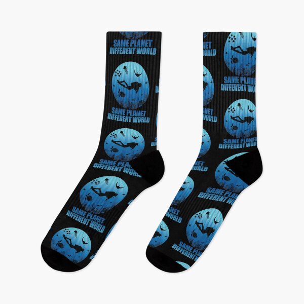 Item preview, Same Planet Different World Deep Water Diving designed and sold by TheInkElephant.