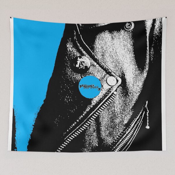 Item preview, Middle Aged Pop Punk Leather Jacket (Blue Shirt) designed and sold by Getonboardman.