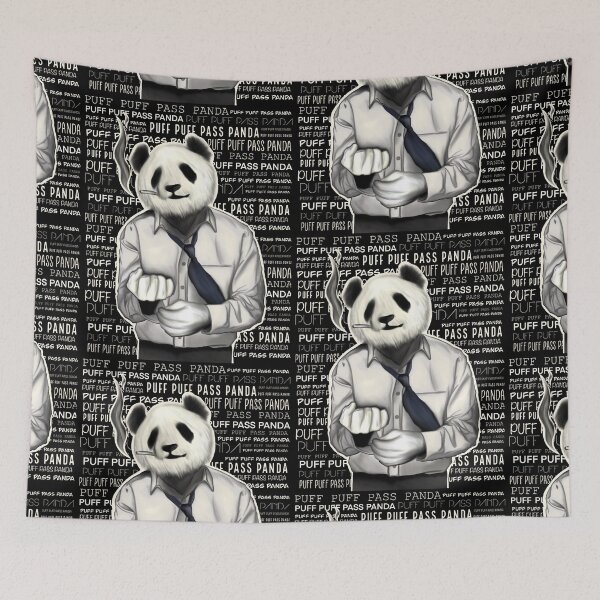 Item preview, Puff Puff Pass Panda Happy 420 Kiffer Business motif designed and sold by Chutneys.