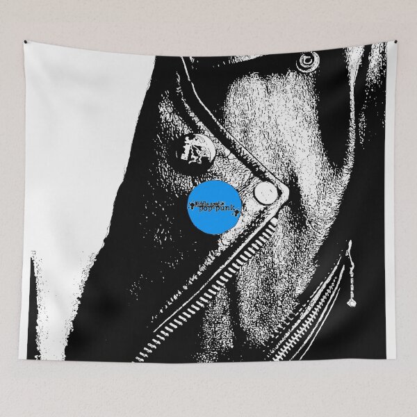 Item preview, Middle Aged Pop Punk Leather Jacket (Blue Pin) designed and sold by Getonboardman.