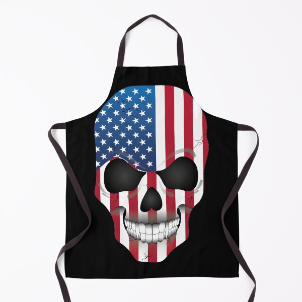 Item preview, USA American Stars And Stripes Vampire Skull Flag designed and sold by SandersApparel.