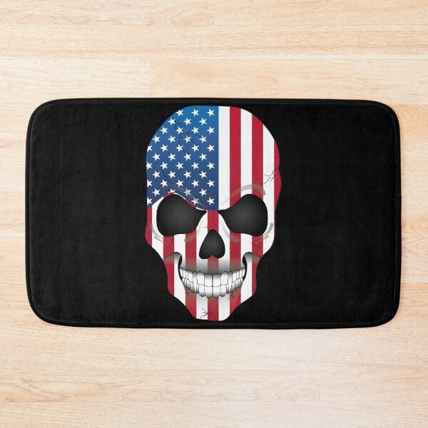 Item preview, USA American Stars And Stripes Vampire Skull Flag designed and sold by SandersApparel.