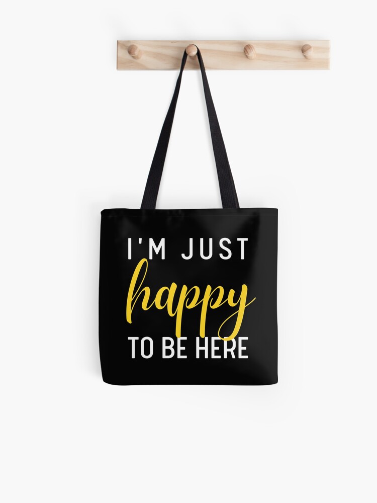 Happy Quotes Totes - Be Bright, Be Happy, Be You Yellow Tote Bag