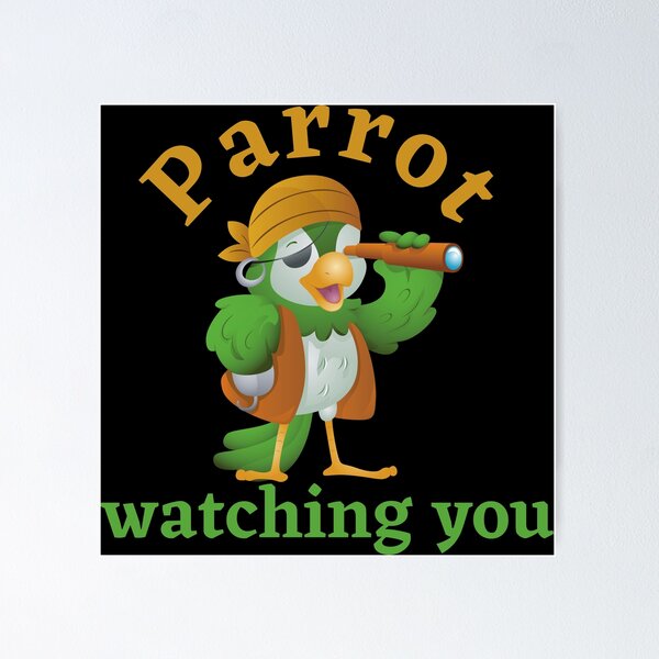 Item preview, Parrot watching you designed and sold by Olympique1359.