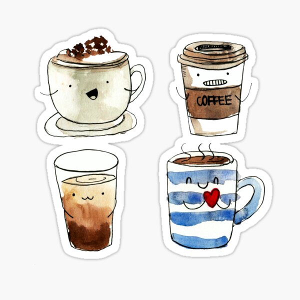 Para el amante del café Pegatina