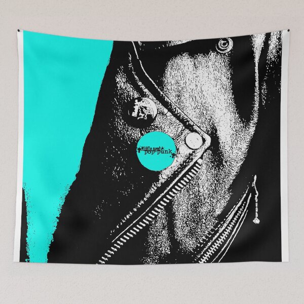 Item preview, Middle Aged Pop Punk Leather Jacket (Sea Foam Green Shirt) designed and sold by Getonboardman.
