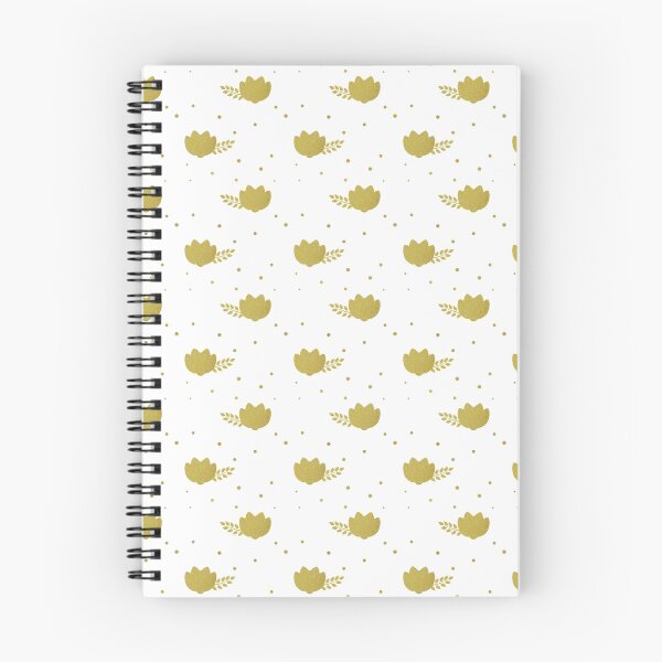 Aperçu de l'œuvre Gold and white flowers texture créée et vendue par Giulia Belfiori.