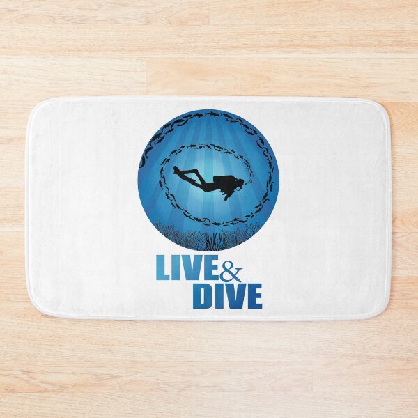 Item preview, Live and Dive Same Planet Different World Deep Water Sea Life designed and sold by TheInkElephant.