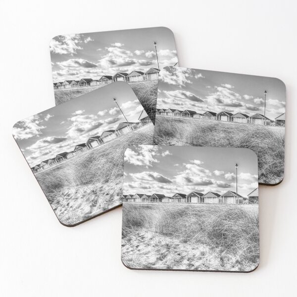 Item preview, Chapel St Leonards Beach Huts, Black And White designed and sold by Paul Thompson Photography.