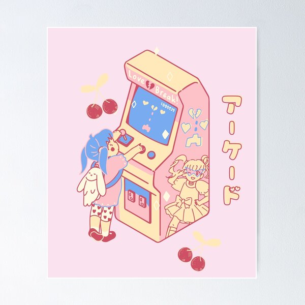 Artikel-Vorschau von Kawaii Arcade-Mädchen, designt und verkauft von Nyanko-Sempai.