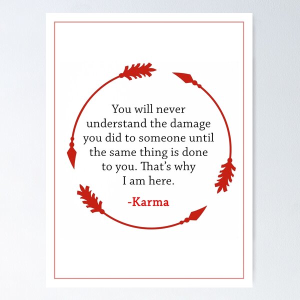 Item preview, Karma Quote designed and sold by Martial-X.