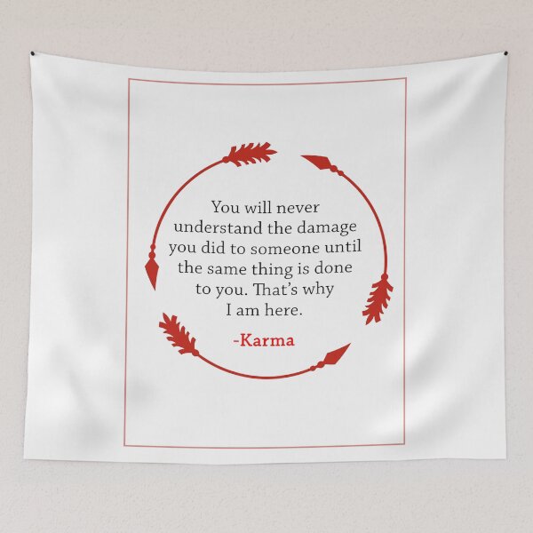 Item preview, Karma Quote designed and sold by Martial-X.