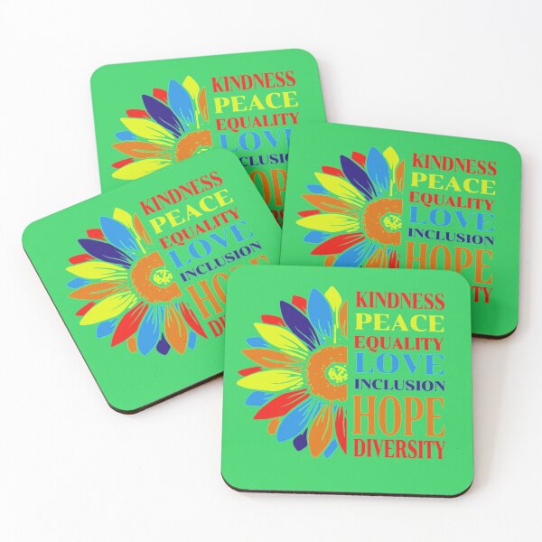 Item preview, Peace Love Diversity Inclusion Equality Human Rights  designed and sold by wijit.