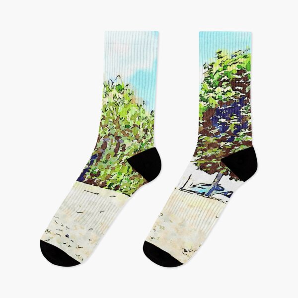 Item preview, Fognano: railway station and trees designed and sold by Giuseppe Cocco.