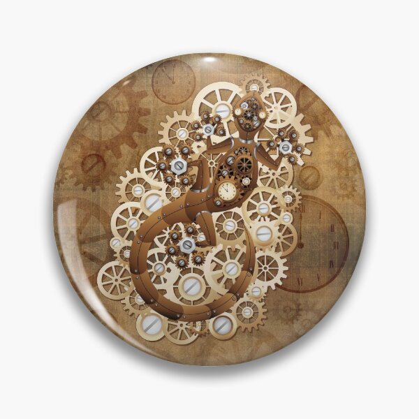 Item preview, Steampunk Gecko Lizard Vintage Retro Style Machine designed and sold by BluedarkArt.