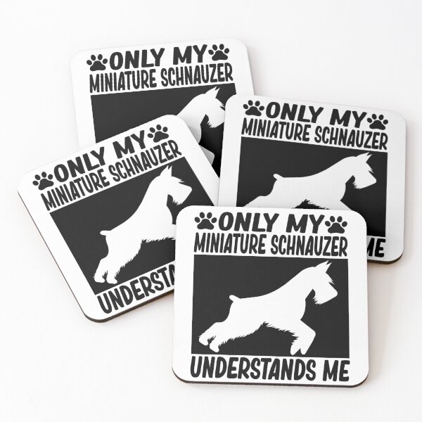 Aperçu de l'œuvre seul mon schnauzer miniature me comprend cadeau drôle d'amant de chien schnauzer miniature créée et vendue par alaechamlal.