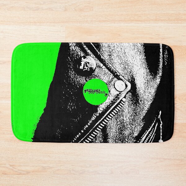 Item preview, Middle Aged Pop Punk Leather Jacket (Green Shirt) designed and sold by Getonboardman.