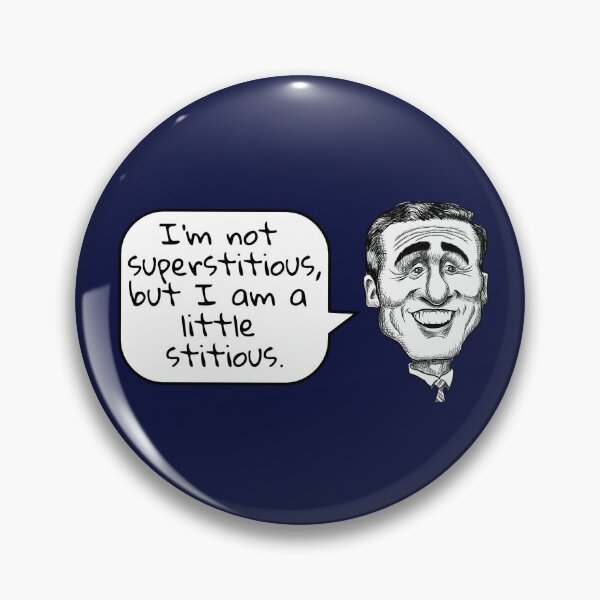 Item preview, The Office: Michael Scott, Not Superstitious designed and sold by BatemanBranding.