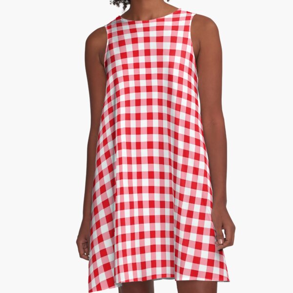 blue buffalo plaid dress