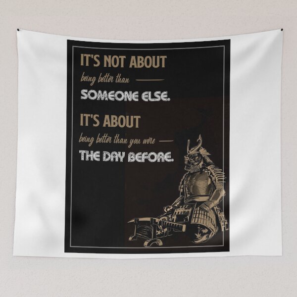 Item preview, Samurai - Motivational Quote designed and sold by Martial-X.