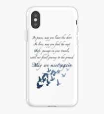 The Traveler's Blessing (May We Meet Again) iPhone Case