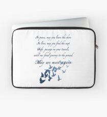 The Traveler's Blessing (May We Meet Again) Laptop Sleeve