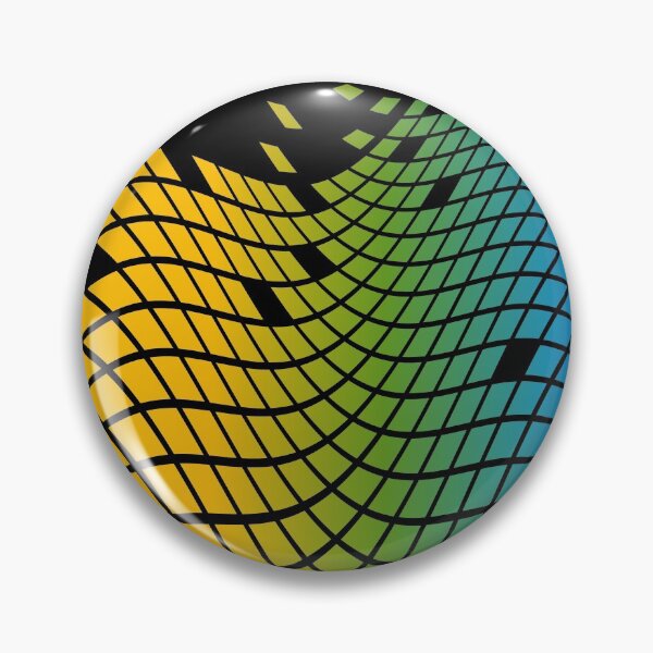 Item preview, Rainbow wavy tiles pattern designed and sold by kickwear-com.