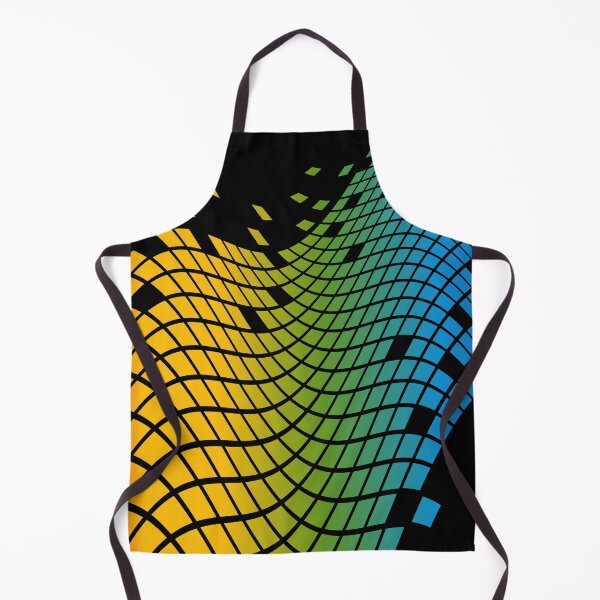 Item preview, Rainbow wavy tiles pattern designed and sold by kickwear-com.
