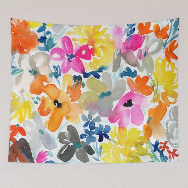 Item preview, colorful floral pattern designed and sold by kosarandrea.