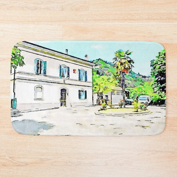 Artikelvorschau, Fognano: Platz des Bahnhofs mit Palme entworfen und verkauft von Giuseppe Cocco.