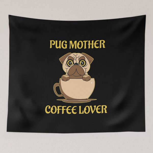 Artikelvorschau, Mops Mutter Kaffeeliebhaber entworfen und verkauft von sketchypages.