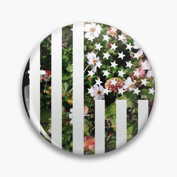 Item preview, Floral USA Flag designed and sold by Slothgirl Art.