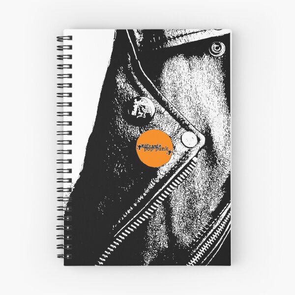 Item preview, Middle Aged Pop Punk Leather Jacket (Orange Pin) designed and sold by Getonboardman.