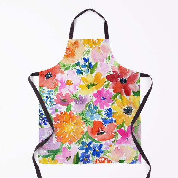 Artikelvorschau, bunte Blumen, Aquarellmuster entworfen und verkauft von kosarandrea.