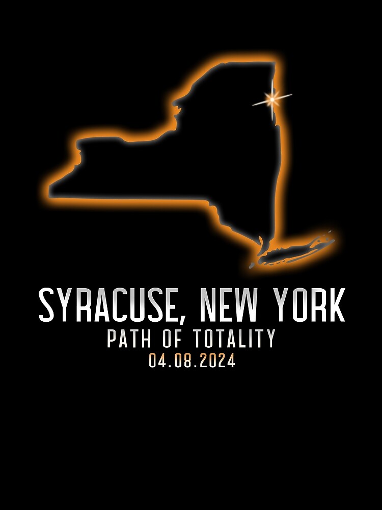 Thumbnail 3 von 3, Tuch, Syracuse New York Path Totality 4.8.24 Total Solar Eclipse Gear designt und verkauft von DynamicDesign.