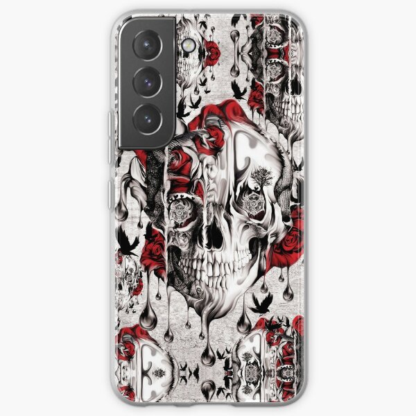 A50 Samsung S10 Lite S21 XS Huawei P20 Gothic Devil Phone Case Aesthetic Skull Cover fit for iPhone 12 11 A51 8+ XR P30 Pro