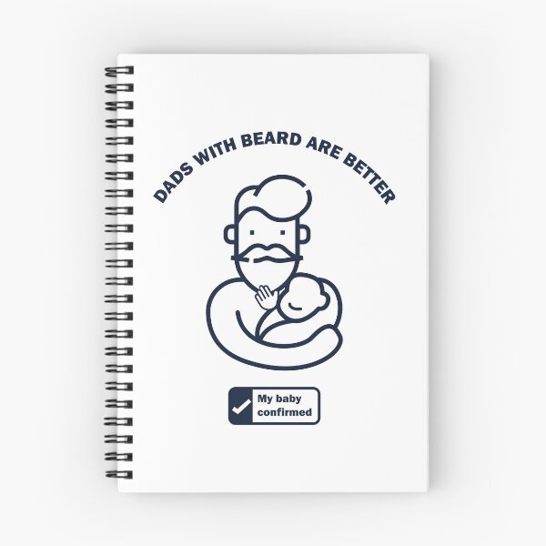 Item preview, dads with beard are better - my kid certificated designed and sold by Wehavefun.