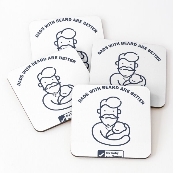 Item preview, dads with beard are better - my kid certificated designed and sold by Wehavefun.