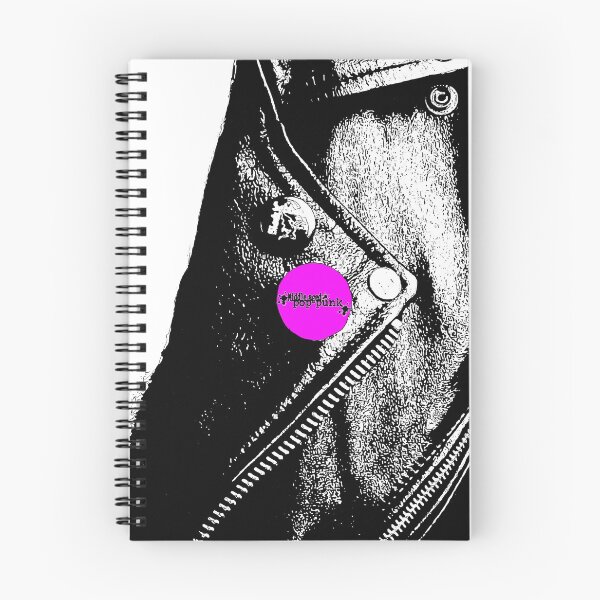 Item preview, Middle Aged Pop Punk Leather Jacket (Pink Pin) designed and sold by Getonboardman.