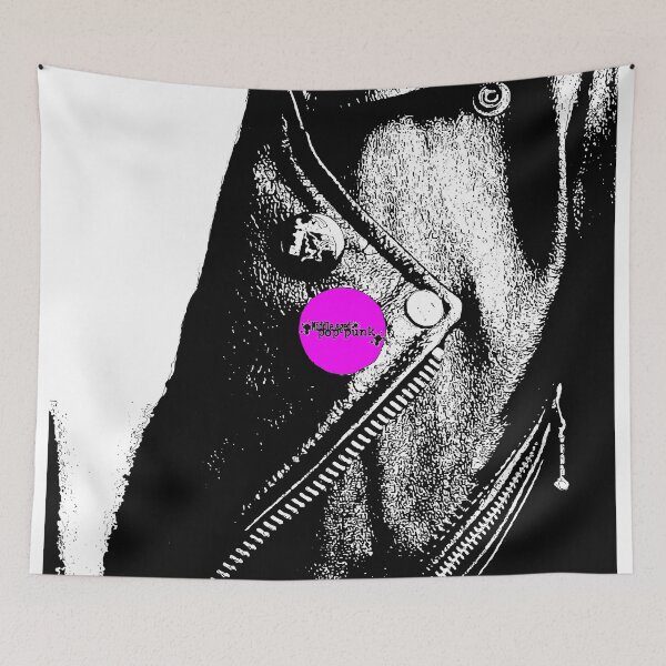 Item preview, Middle Aged Pop Punk Leather Jacket (Pink Pin) designed and sold by Getonboardman.