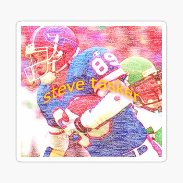 Steve Tasker buffalo bills  Sticker for Sale by mkwirfs1994