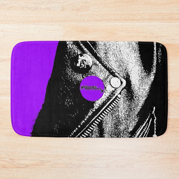 Item preview, Middle Aged Pop Punk Leather Jacket (Purple Shirt) designed and sold by Getonboardman.