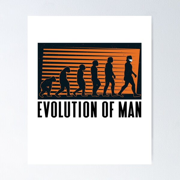 Item preview, Evolution Of Man Wearing A Mask Social Distancing Mask Gear designed and sold by DynamicDesign.